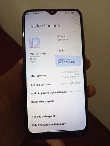 iphone 14 pro max azerbaycan: Redmi Note 8, 128 GB, rəng - Mavi, Barmaq izi — 4