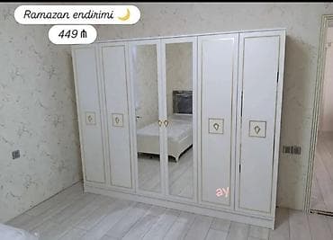 Qapılar və aksessuarlar: Yeni, 6 qapı, Güzgülü, Açılan, Düz dolab — 3