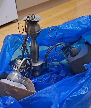 mini projektor: Çılçıraq, 3 lampa, Metal — 7