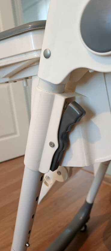 детский стол для кормления: Uşaq yemək kreslosu - Rəng: ağ–boz konstruksiya, mavi/boz oturacaq - — 6