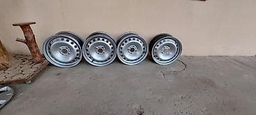 14 lük disk: 4 ədəd polad disk komplekti - Rəng: gümüşü (boyalı polad) - Dəlik — 1