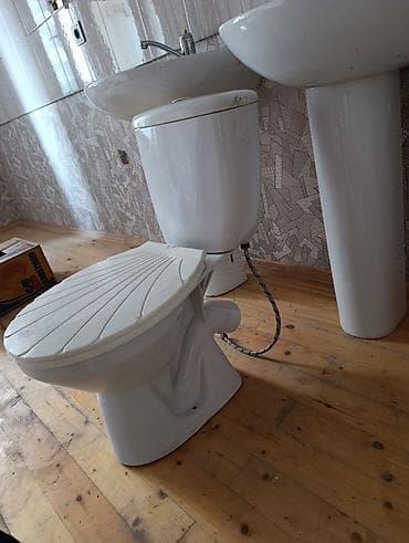 tulpan moyka: Ayaqüstü çanaq (lavabo) – keramika, klassik ağ rəng — 10