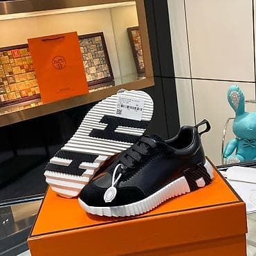 qara botinkalar: Hermes Bouncing Sneaker Bütün Rənglər və Ölçülər Var. Pulsuz — 2