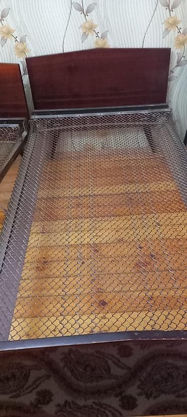 ikinci əl uşaq carpayısı: Təknəfərlik çarpayı, Bazasız, Matrassız, Siyirməsiz — 3