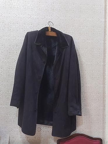 Paltolar: Endirim oluna bilər Kişi üçün qışlıq palto - Rəng: tünd qara/boz - — 2