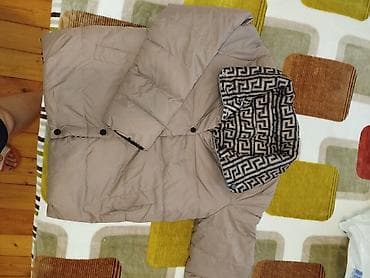 Qadın/qız üçün qışlıq pufik gödəkcə. - Rəng: bej. - Material: su və — 1