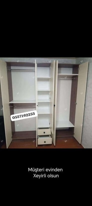 ev ucun guzguler: Yeni, 3 qapılı Düz dolab, Dolab-asılqan, Türkiyə — 2