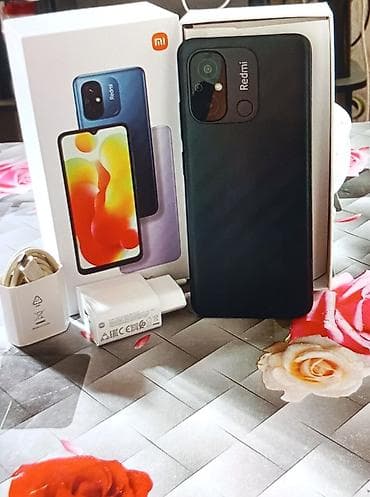 smart saat apple: Redmi 12C, 64 GB, rəng - Qara, Barmaq izi — 3