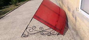 bocka demir: Qapı/pəncərə üstü dekorativ çardaq (vizor) - Material: metal karkas — 3