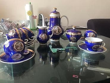 Kofeyniy serviz qədimi kobalt — 1