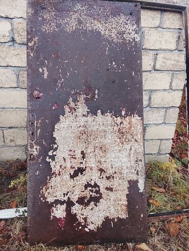 Darvazalar və aksesuarlar: Metall qapı paneli - Material: qalın polad - Tip: tək yarpaqlı qapı — 1