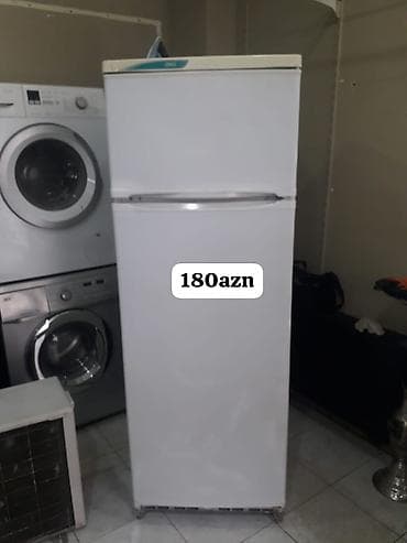 qara soyuducu: İki qapılı soyuducu (üstdə dondurucu bölmə, altda əsas soyuducu — 1