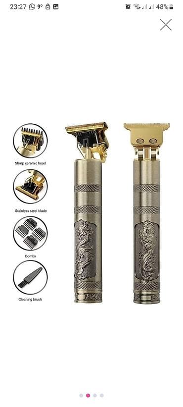 philips xenium 9@9u: Metal gövdəli, oyma “əjdaha” dizaynlı peşəkar saç və saqqal trimmeri — 2