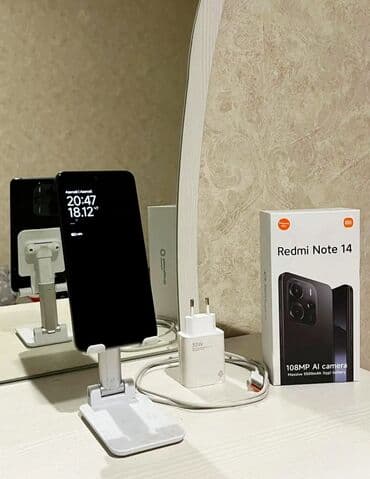 Apple iPhone: Redmi Note 14, 128 GB, rəng - Qara, Zəmanət, Sensor, Barmaq izi — 3