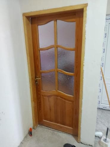 Məhsul: Daxili otaq qapısı və plastik pəncərə bloku Qapı: 3 ədəd. - — 1