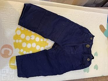 qar şalvarı: Uşaq şalvarı – H&M - Rəng: tünd göy (navy) - Model: düyməli bel — 1