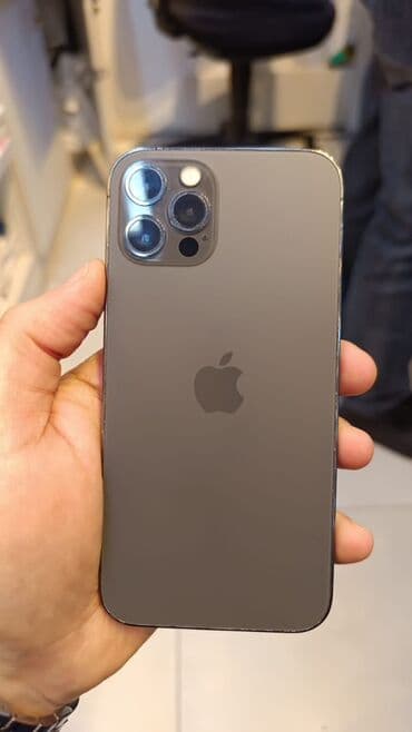 apple iphone 12: IPhone 12 Pro, 128 GB, Graphite, Simsiz şarj — 1