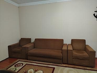 tek divan: İşlənmiş, Divan, 2 kreslo, Bazalı, Açılan — 1