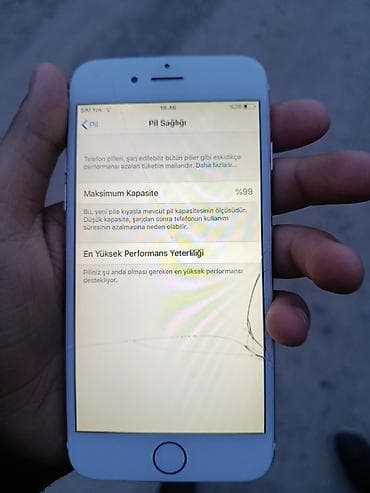 qırıq telefon şəkilləri: IPhone 6, 16 GB, Gümüşü, Qırıq — 2