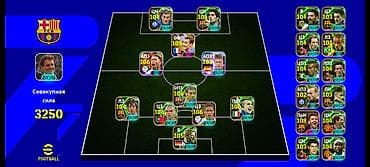 E-football hesabı satılır. Hesabda müxtəlif səviyyəli oyunçular