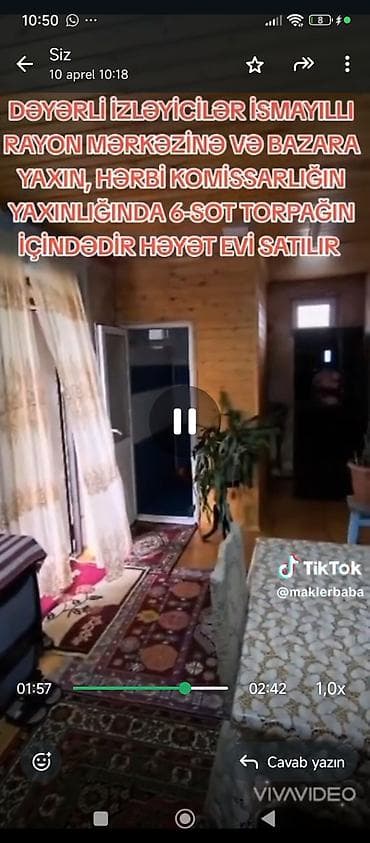 gence tap az: İsmayıllı şəhər mərkəzinə və bazara yaxın, Hərbi Komissarlığın — 7