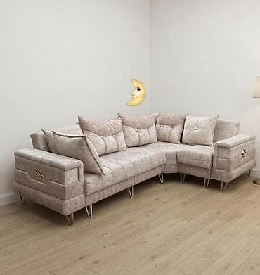 Divanlar: Künc divan, İşlənmiş, Açılan, Bazalı, Parça, Ünvana pulsuz çatdırılma — 1