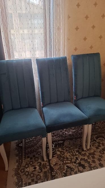 Qonaq otağı üçün, İşlənmiş, Açılmayan, Dördbucaq masa, 6 stul — 5