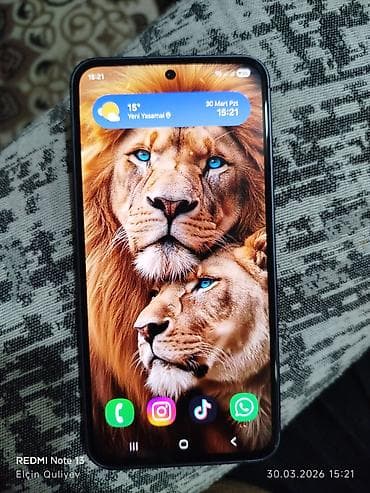 Samsung Galaxy A55, 128 GB, rəng - Mavi, Barmaq izi