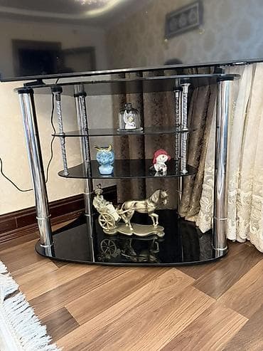 divar bra: İşlənmiş, Künc Tv altlığı, Polkalı, Şüşəli — 5