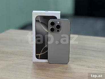 IPhone 16 Pro, 256 GB, Natural Titanium, Zəmanət, Kredit, Barmaq izi