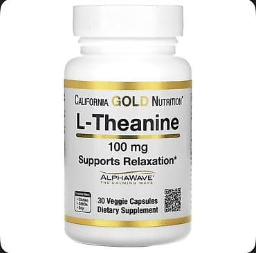 e vitamini qiyməti: California Gold Nutrition L‑Theanine – 100 mq, AlphaWave formulalı — 1