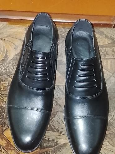 şəffaf ayaqqabilar: Kişi klassik ayaqqabısı - Rəng: qara - Ölçü: 43 (dabanın altında ölçü — 1