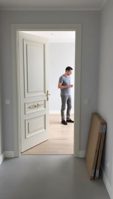 otag qapisi: Yeni Otaq qapısı 90x210 sm Naliçnik ilə, Zəmanətli, Pulsuz çatdırılma, Ödənişli çatdırılma, Rayonlara çatdırılma — 1