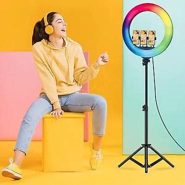 işığ: PLOKAMA Soft Ring Light RGB LED – LIVE-R45 Pro (17.5 in / 450 mm) - — 5