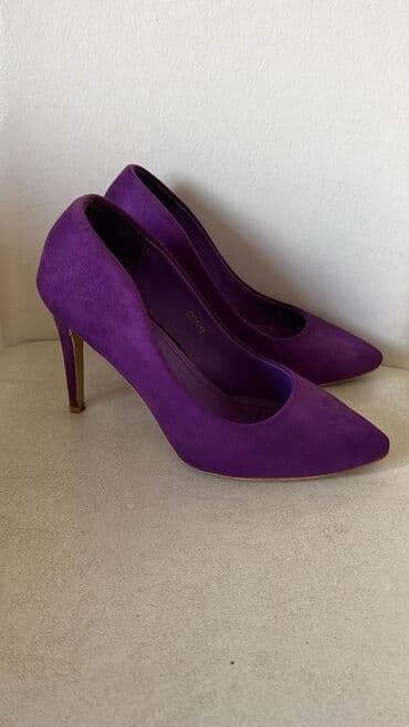 4xl nece razmerdi: Tuflilər, Ölçü: 39, rəng - Bənövşəyi, İşlənmiş — 2