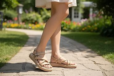 ağ sabolar: Qadın sandal kolleksiyası - Modellər: - Qara T-strap sandal – üst — 2