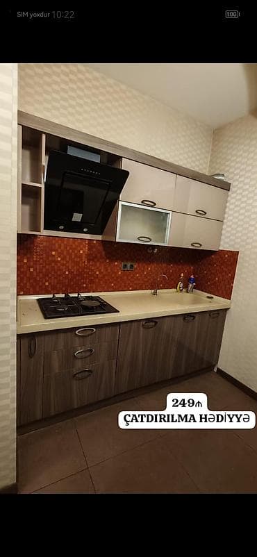 Mətbəx mebeli: *249₼ MƏTBƏX mebeli :-TƏCİLİ SATILIR*‼️ ÖLÇÜ:-220 ÜZƏRİNDƏ VERİLİR:- — 1