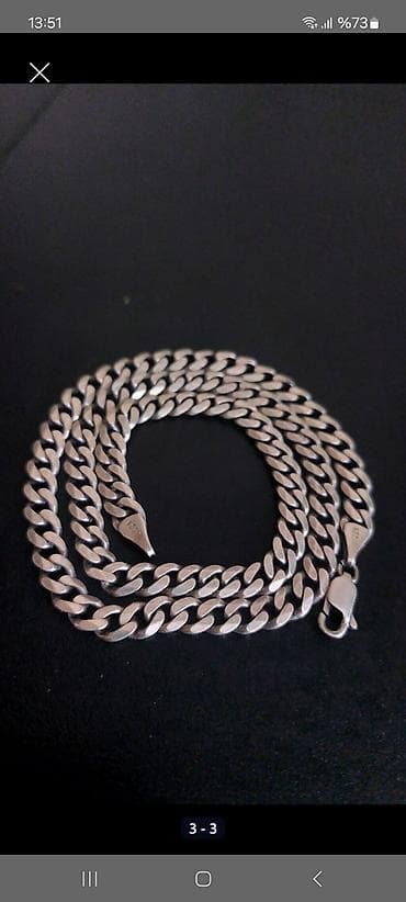 Şəxsi əşyalar: Boyunbağı, Gümüş, 36 g — 1