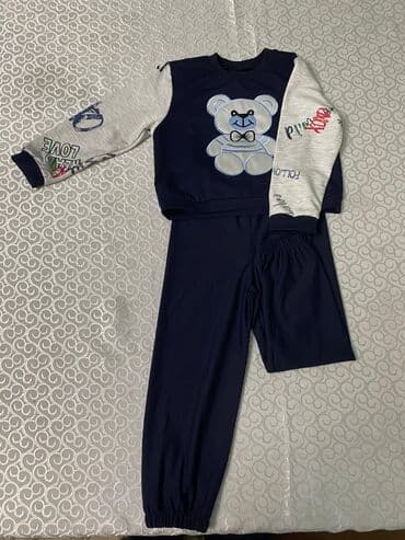 Uşaq dəsti – 2 parça 2 yaş üçün - Tərkibi: uzunqol svitşot + şalvar