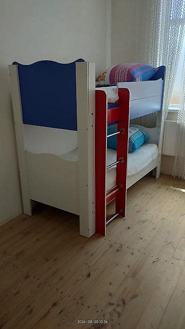 tekli carpayi: Oğlan və qız üçün, İşlənmiş, Çarpayı, Matras ilə, Siyirməli — 1