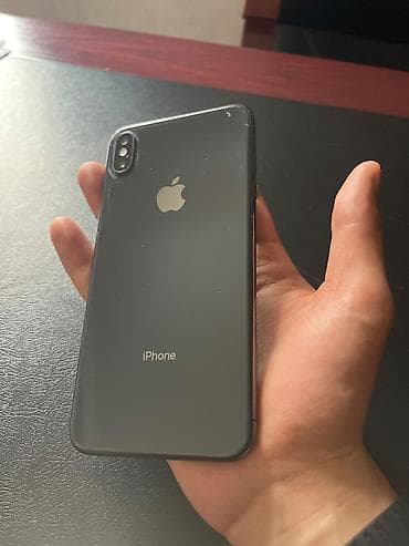 sade tel: IPhone Xs Max, 64 GB, Space Gray, Simsiz şarj, Face ID — 2