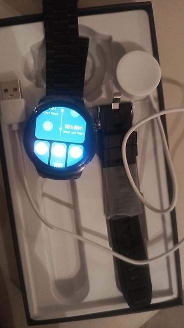 Yeni, Smart saat, Xiaomi, Sensor ekran, rəng - Qara