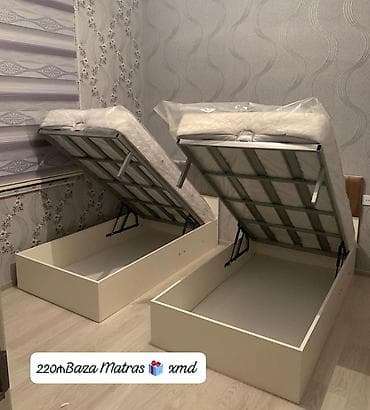 Çarpayılar: Təknəfərlik çarpayı, Bazalı, Matras ilə, Siyirməsiz — 1