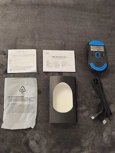 mini pc computer: VXE R1 SE simsiz kompüter siçanı - Minimalist, mat qara dizayn - Sağ — 8