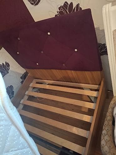 madeyra tek carpayilar: Təknəfərlik çarpayı, Matras ilə, Siyirməsiz — 3