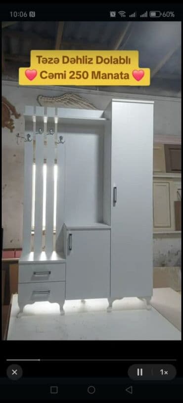 стильная прихожая мебель: Распашной, 3 двери Прямой шкаф, Шкаф в прихожей — 4