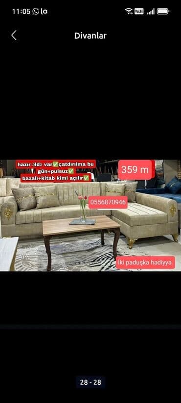 termo gəncə: Künc divan, Yeni, Açılan, Bazalı, Parça, Rayonlara çatdırılma — 3