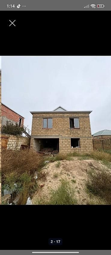 xankendi evler: İki mərtəbəli yarımçıq tikili – daş divarlı fərdi ev. - Konstruksiya — 2