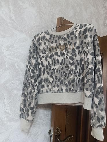 Детская одежда и обувь: Böyük ucun 20 21 yaş - Komlekt: sweatshirt və şalvar - Rəng: boz/krem — 1