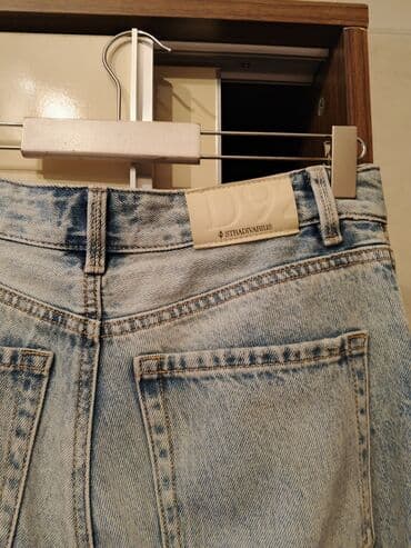 qadın jaketi: Şalvar, Stradivarius, XS, rəng - Göy — 2